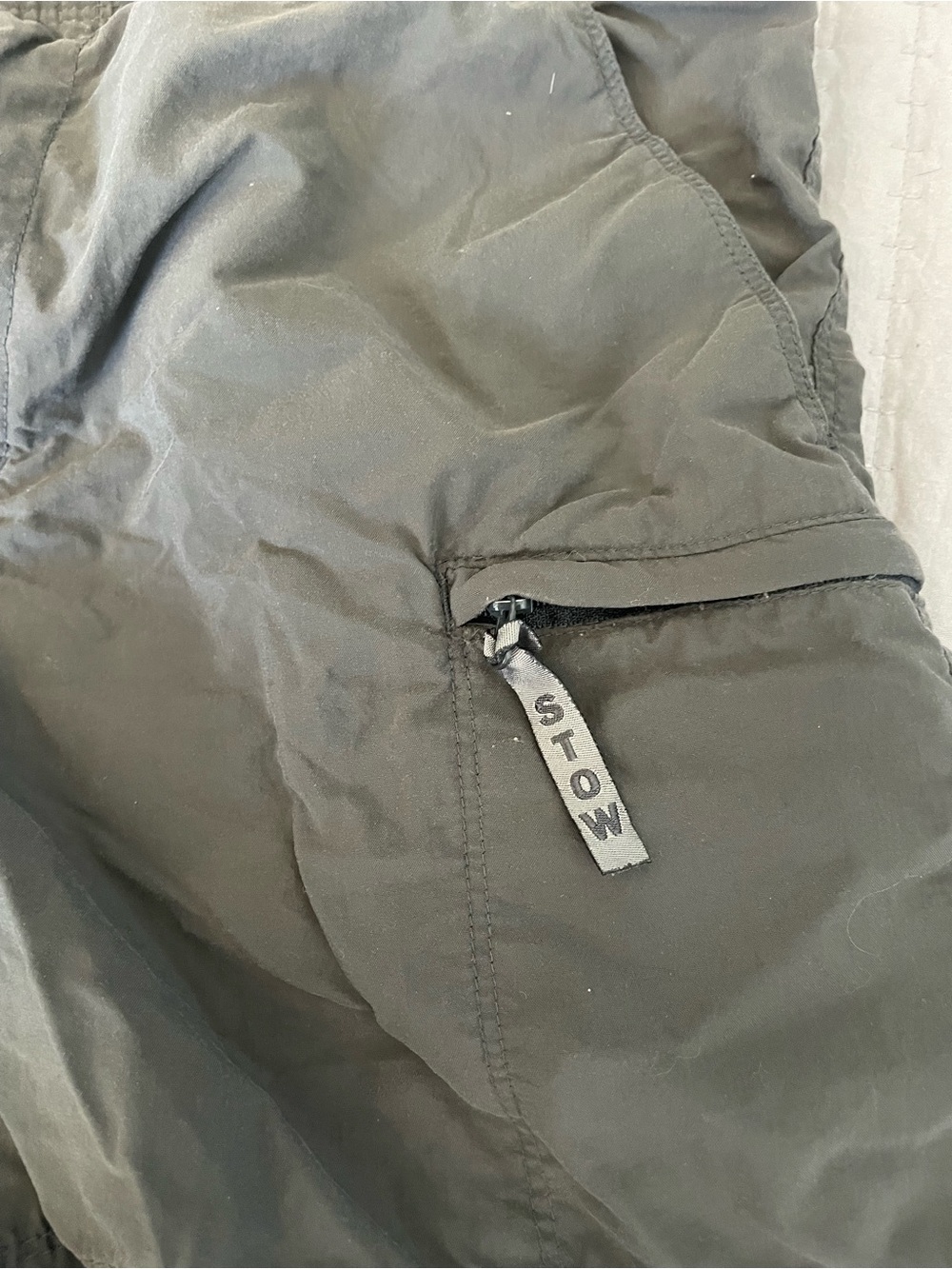 The North Face Hiking Shorts Women S Gray Nylon Zip Pockets Gorpcore - Picture 3 of 7